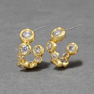 Alexis Bittar Asterales Gold Small Hoop Earring